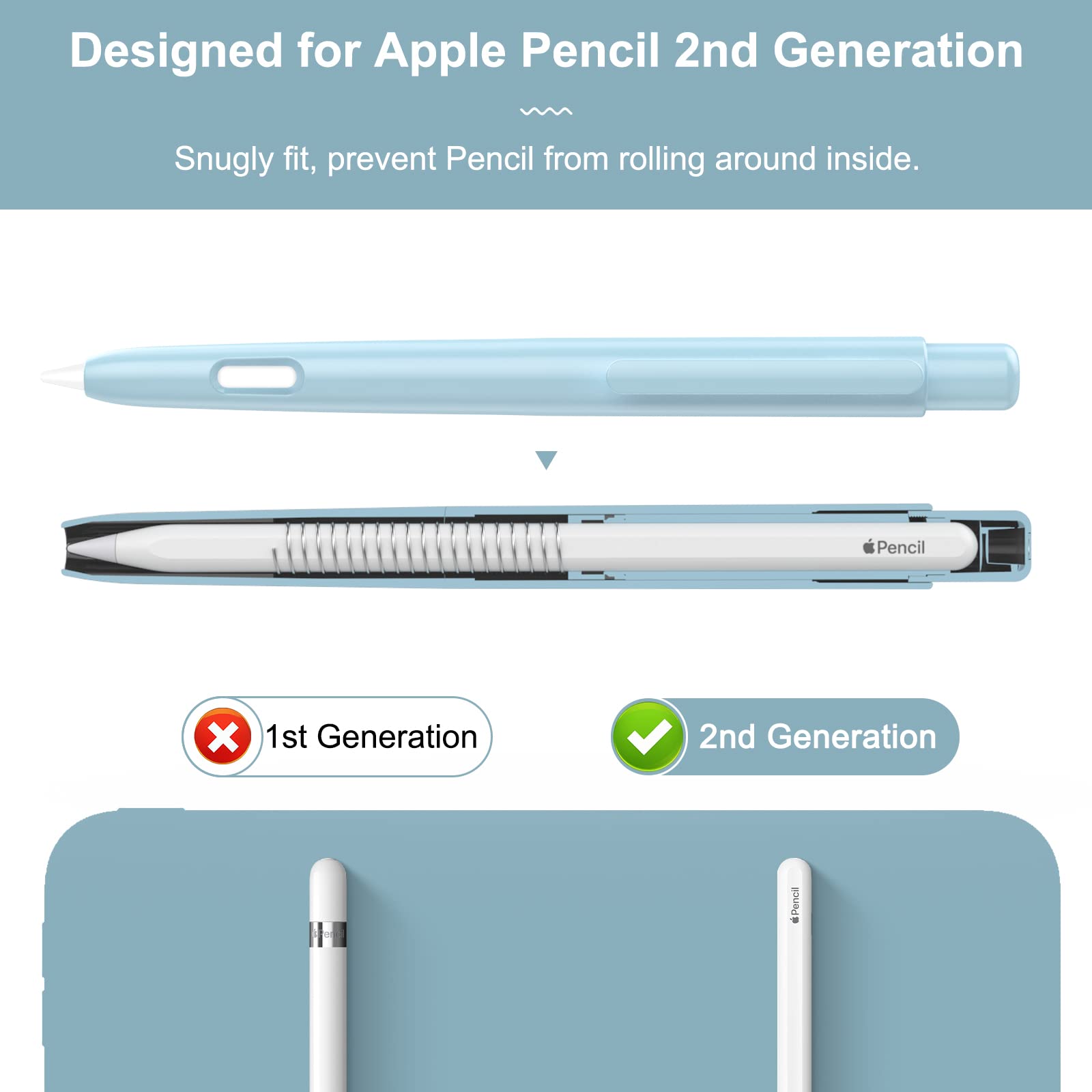 Amazon.com: MoKo Holder Case Compatible with Apple Pencil 2nd